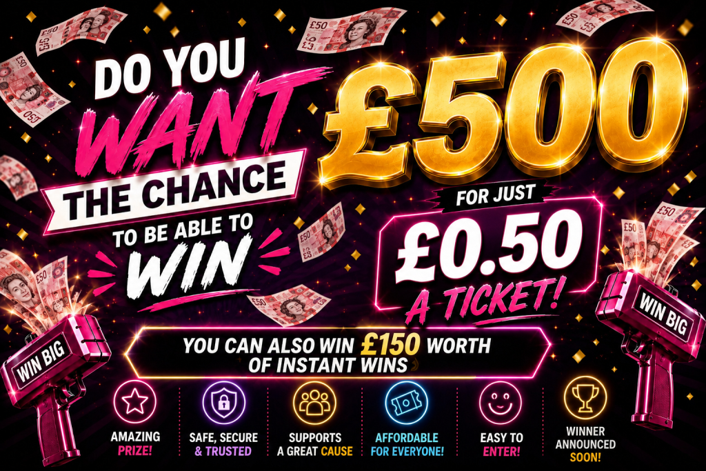 £500 tax free giveaway With £150 Instant Wins