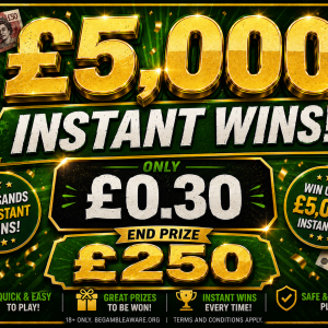 £5000 In Prizes To Be Won £250 End prize