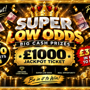 Super Low Odds Big Cash Prizes
