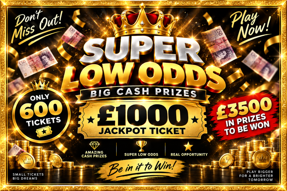 Super Low Odds Big Cash Prizes